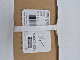 300brnlsqt-514 Kwikset Breton 93002-021 Black Privacy Door Lever Set With Sq Rose