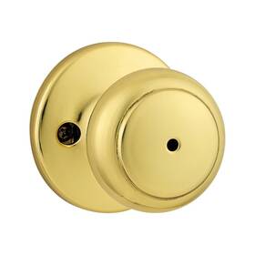 300cv-3 Kwikset Round Cove Privacy Polished Brass Bed&bathroom Door Knob 300cv 3
