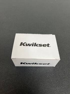 334-514 Kwikset Round Passage Hall/closet Pocket Door Lock - Iron Black