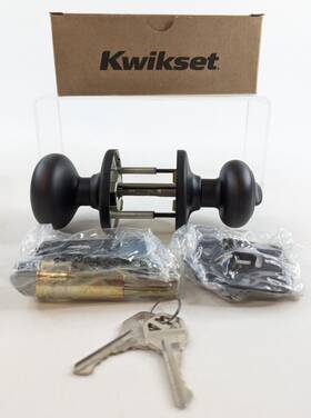 400cv-11pv1 Kwikset 400cv 11p Cp K6 V1 Lock Venetian Bronze Cove Keyed Entry Door Knob