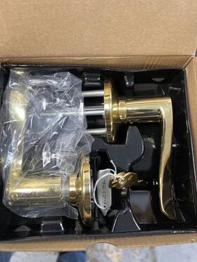 405bl-3-smt-6al-rcs Kwikset 2464411 Smart Key Balboa Entry Lever Us3 Polished Brass