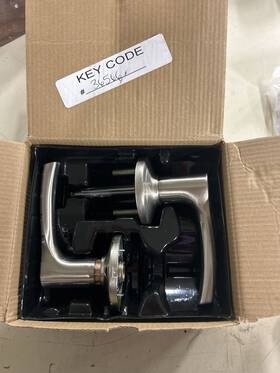 405hyl-15s Kwikset Henley Single Cylinder Entry Door Lever Set With Smartkey - Satin Nickel