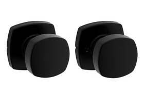 Kwikset 445027138146 Arroyo Matte Black Hall/closet Knob With Soft Modern Rose