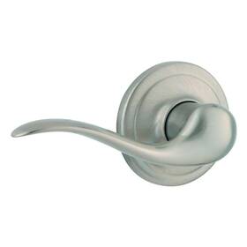 Kwikset 445032259232 Tustin Satin Nickel Left-handed Half-dummy Door Handle With Microban Antimicrobi