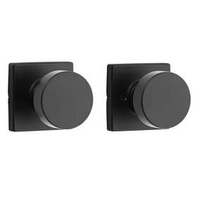 Kwikset 445035079035 Pismo Matte Black Hall/closet Square Door Knob