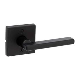 488hsl Kwikset Hollis Round Rose Matte Black Half-dummy Door Handle