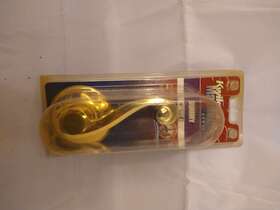 488ll Kwikset 3cp Dummy Levered Door Knob Right Gold Works With Bi-fold