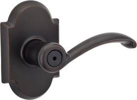 584568 Kwikset Austin Interior Privacy Door Handle With Lock Lever For Bathroom A