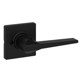 Kwikset 705353424335 Hollis Matte Black Half-dummy Door Lever
