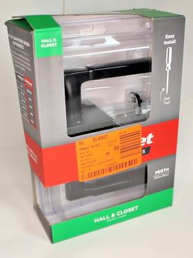 720phlsqt514 Kwikset Perth Passage Lever Square Trim Matte Black #9ai