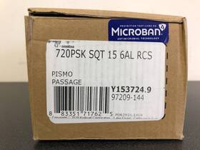 720psk-sqt-15-6 Kwikset Pismo Square Satin Nickel Hall/closet Door Knob