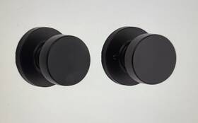 720pskrdt-514 Kwikset New Pismo Passage Door Knob Set Matte Black Open Box