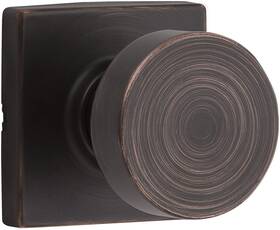 720psksqt-11p Kwikset Pismo Passage Door Knob Set With Square Rose Venetian Bro