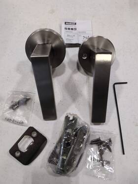 720salrdt-15 Kwikset Singapore Lever Passage Door Lock Satin Nickel Finish