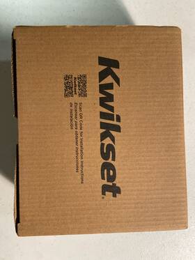720tdl-514 Kwikset Trafford Passage Door Lever Set With Round Rose - Matte Black