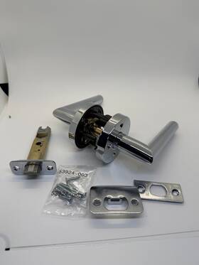 730milrdt-26 Kwikset Milan Privacy Door Lever Set With Round Rose