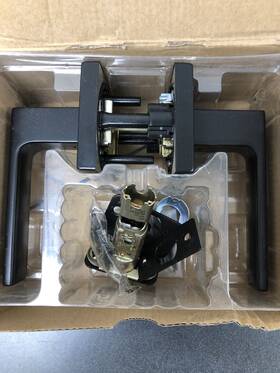 730salsqt-514 Kwikset Privacy Door Lever Set - Matte Black