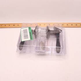 737509 Kwikset Entry Door Handle Metal Venetian Bronze - Used
