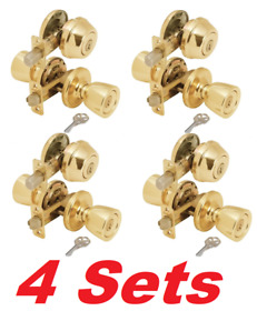 740a-780 Kwikset 740a 780 Abbey Combo Entry Lock And Deadbolt With Smart Key Security 4 Sets