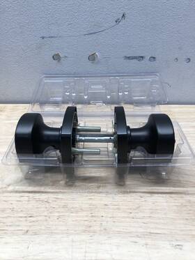 740aykmdt-514s Kwikset Arroyo Keyed Door Knob Set With Smartkey - Matte Black