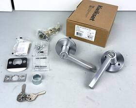 740hflrdt-26d Kwikset Halifax Single Cylinder Keyed Entry Door - Satin Chrome