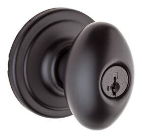 740l-514s Kwikset 740l-s Laurel Keyed Entry Single Cylinder Door Knob - Black