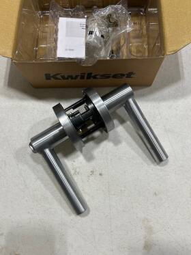 740milrdt-26ds Kwikset Milan Door Lever Set Smartkey Satin Chrome