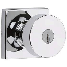 740psksqt-26s Kwikset Pismo Knob With Square Rose Entry Lock Smartkey 6al