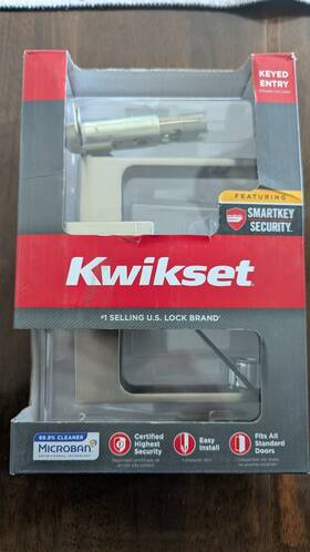 740sal15sqtsmt Kwikset Singapore Square Satin Nickel Keyed Entry Door Handle With Microban