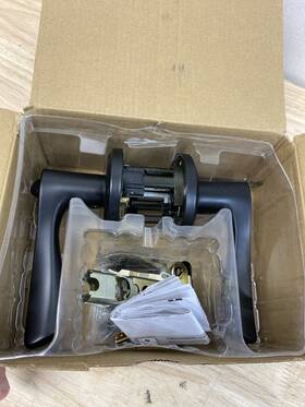 740sel-514s Kwikset Sedona Smartkey Entry Lever Set Matte Black