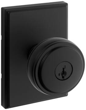 740soktrct-514s Kwikset 740soktrct-s Sora Single Cylinder Keyed Entry Door Knob - Black