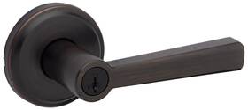 740tdl-11ps Kwikset 740tdl-s Trafford Single Cylinder Keyed Entry Door Lever - Bronze