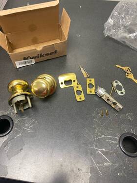 750h-3s Kwikset Hancock Keyed Entry Knobset Smartkey Polished Brass