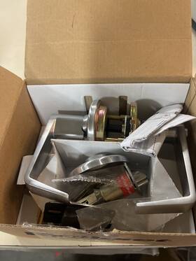 756knl-26ds Kwikset Kingston Grade 2 Entry Lever Set With Smartkey - Satin Chrome