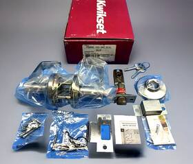 756knl26d Kwikset 756knls Smtscal Kingston Grade 2 Keyed Entry Door Lever Set Nickel Nos