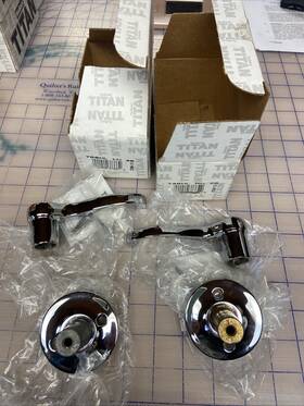 788hl Kwikset Hampshire Solid Brass Lh And Rh Dummy Left Right Hand Pair