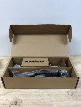 800helip-514s.strkp Kwikset Hawthorne Single Cylinder Handleset With Smartkey - Matte Black