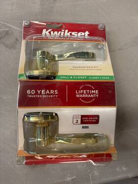 Kwikset 883351040150 /hall And Closet/ Lever Door Handle Set/ Grade 2