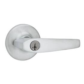Kwikset 883351592062 Delta Satin Chrome Entry Door Handle Featuring Smartkey Security