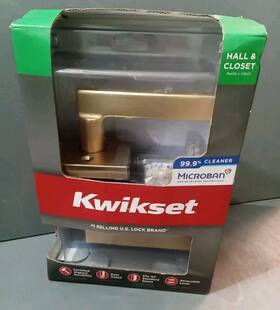 Kwikset 883351640435 Signatures Hall And Closet Satin Nickel Universal Passage Door Handle