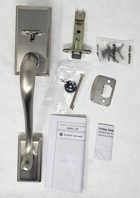98140-010 Kwikset 883351742153 814he Lip Rcal Rcs Passage Handle Only Hawthorne Satin Nickel