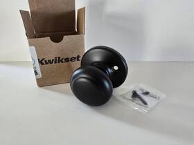 788h Kwikset 883351756297 Hancock Dummy Door Knob Half Iron Black Finish Set Of Three