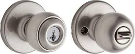 Knob-94002-946 Kwikset 883351783743 Polo Satin Nickel Keyed Entry Door 53435