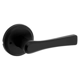 Kwikset 883351831017 Katella Matte Black Privacy Bed/bath Door Lever With Microban
