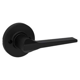 Kwikset 883351855365 Hollis Round Rose Matte Black Half-dummy Door Handle