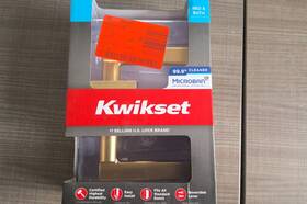 Kwikset 883351869478 Privacy Bed/bath Bathroom Polished Brass Door Lock Lever Nib Non-locking
