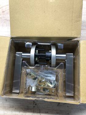Kwikset 883351894555 Halifax Satin Nickel Passage Knob For Doors Microban Protection