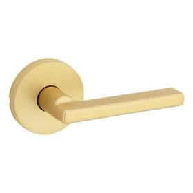 Kwikset 883351941532 Halifax Satin Brass Round Half Dummy Door Handle