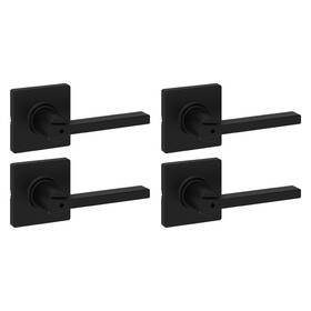 Kwikset 883351948630 Casey Interior Privacy Door Handle With Lock 4 Pack Lever For B