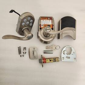 911nl Kwikset Smartcode 911 Number Pad Electronic Keypad Door Lock Tustin Lever Nickel